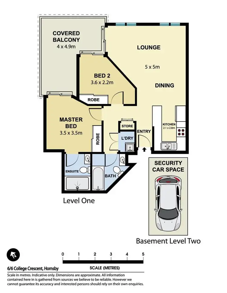 Floorplan of Homely unit listing, 6/6 College Crescent, Hornsby NSW 2077