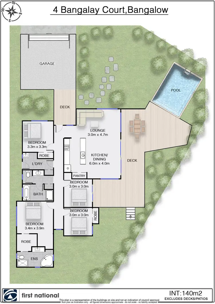 Floorplan of Homely house listing, 4 Bangalay Court, Bangalow NSW 2479