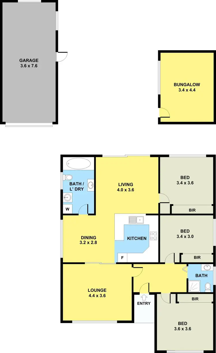Floorplan of Homely house listing, 5 Curtin Avenue, Hadfield VIC 3046