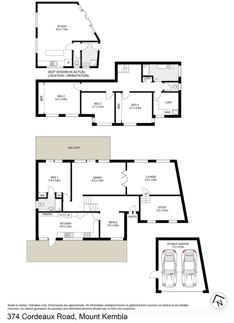 Floorplan of Homely house listing, 374 Cordeaux Road, Mount Kembla NSW 2526