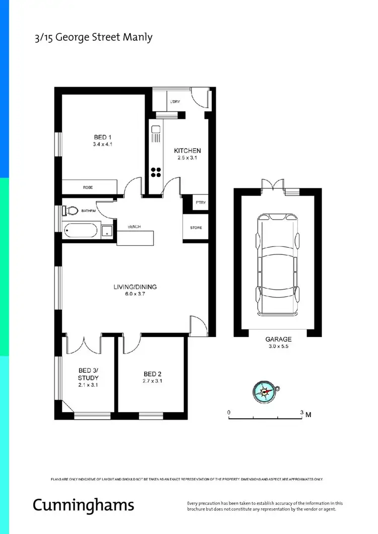 Floorplan of Homely apartment listing, 3/15 George Street, Manly NSW 2095