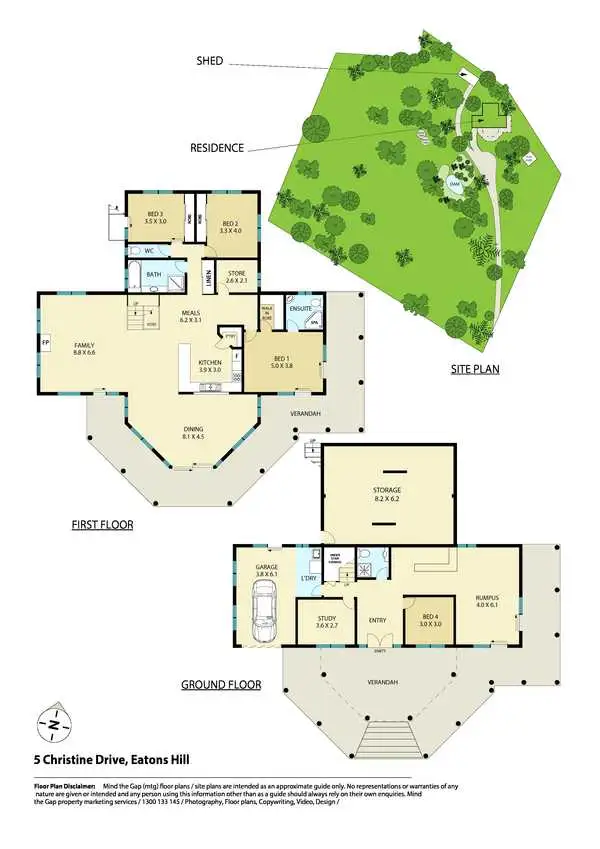 Floorplan of Homely house listing, 5 Christine Drive, Eatons Hill QLD 4037