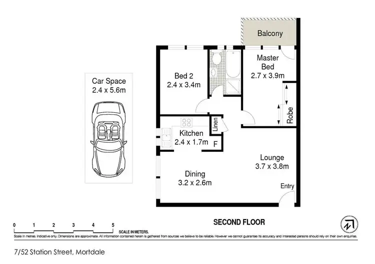 Floorplan of Homely apartment listing, 7/52 Station Street, Mortdale NSW 2223