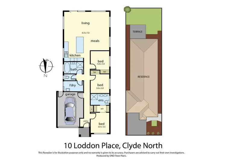 Floorplan of Homely house listing, 10 Loddon Place, Clyde North VIC 3978