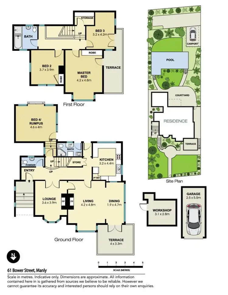 Floorplan of Homely house listing, 61 Bower Street, Manly NSW 2095