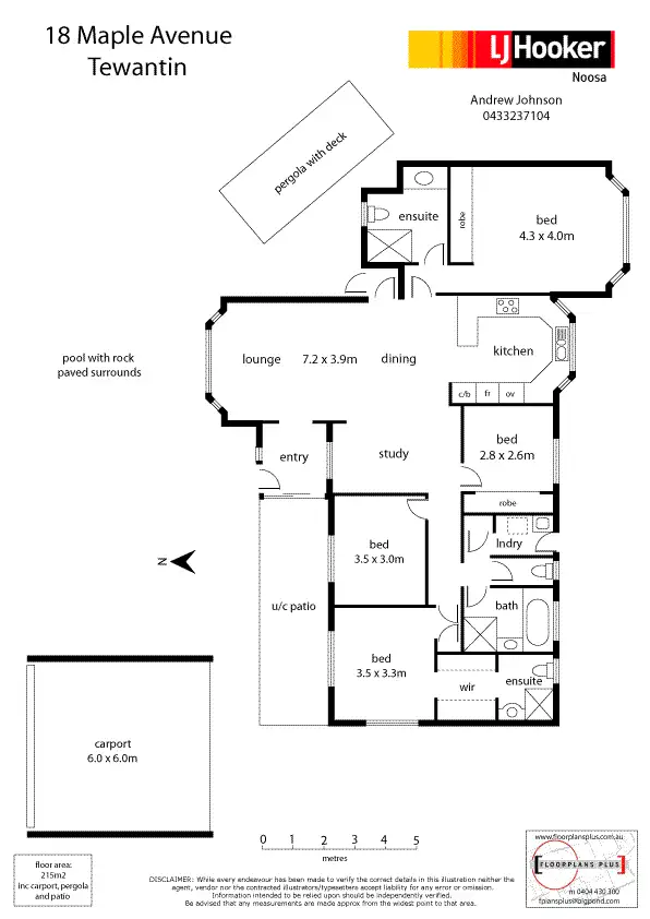 Floorplan of Homely house listing, 18 Maple Avenue, Tewantin QLD 4565