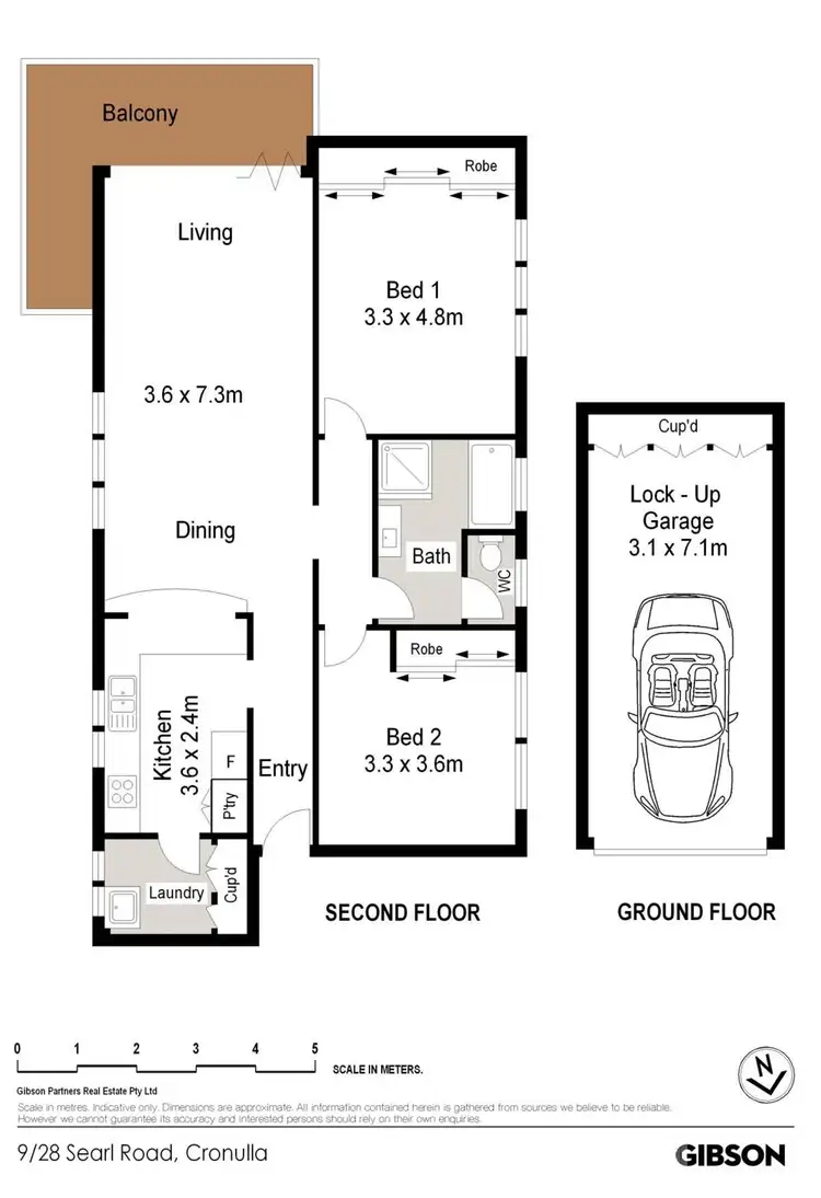 Floorplan of Homely apartment listing, 9/28 Searl Road, Cronulla NSW 2230