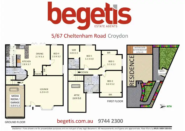 Floorplan of Homely townhouse listing, 5/67 Cheltenham Road, Croydon NSW 2132