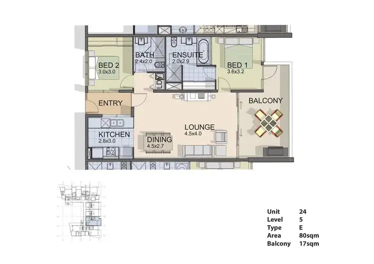 Floorplan of Homely unit listing, 24/118-126 Princes Highway, Fairy Meadow NSW 2519