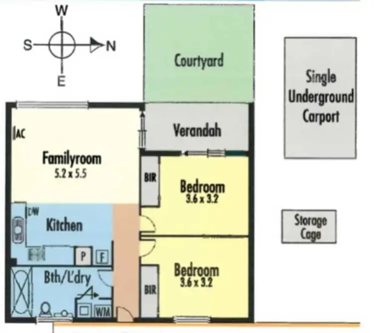 Floorplan of Homely apartment listing, 3/1554 Dandenong Road, Huntingdale VIC 3166