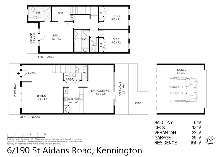 Floorplan of Homely townhouse listing, 6/190 St Aidans Road, Kennington VIC 3550