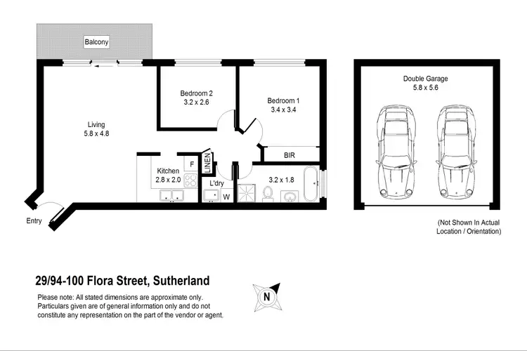 Floorplan of Homely unit listing, 29/94-100 Flora Street, Sutherland NSW 2232