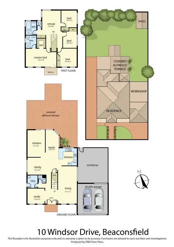 Floorplan of Homely house listing, 10 Windsor Drive, Beaconsfield VIC 3807