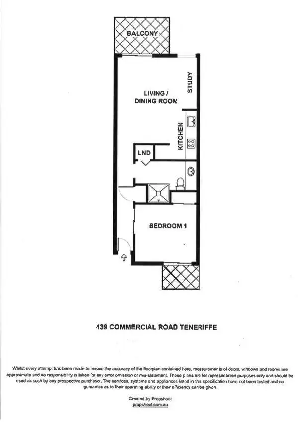 Floorplan of Homely apartment listing, 163/139 Commercial Road, Teneriffe QLD 4005
