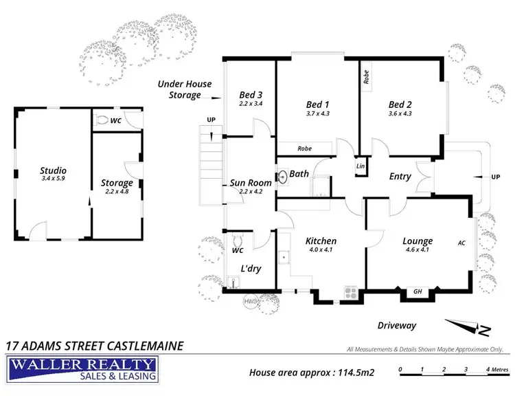 Floorplan of Homely house listing, 17 Adams Street, Castlemaine VIC 3450