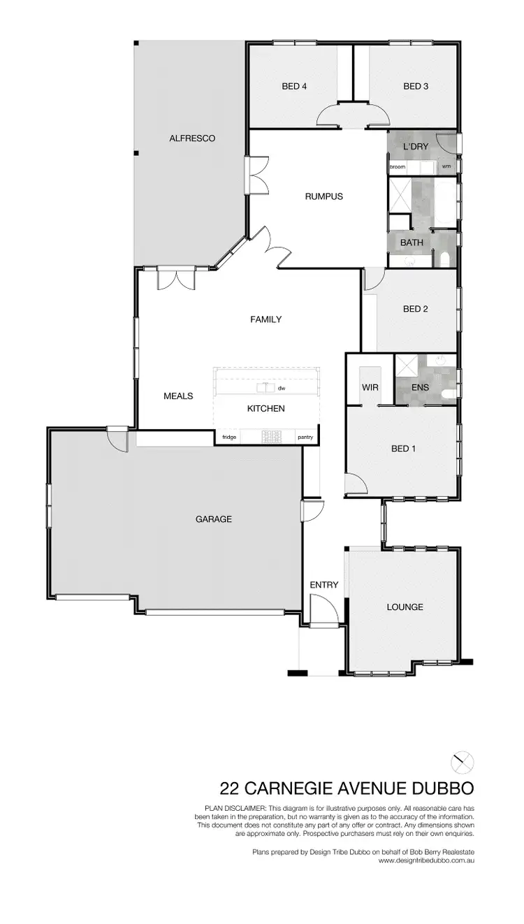 Floorplan of Homely house listing, 22 Carnegie Avenue, Dubbo NSW 2830