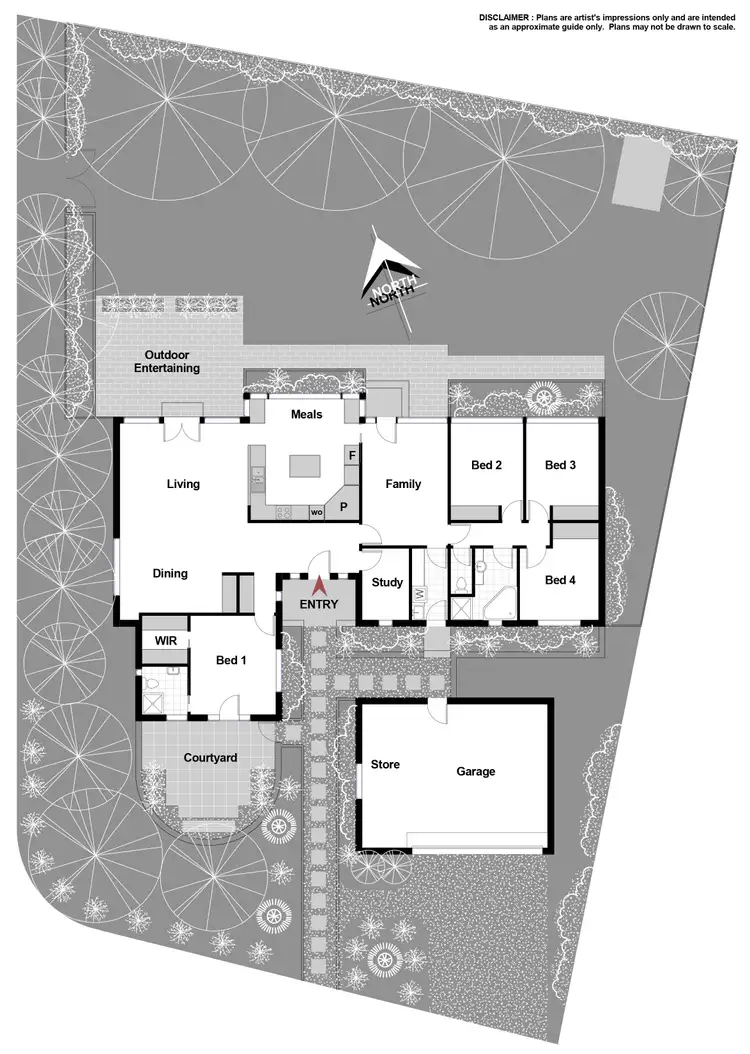 Floorplan of Homely house listing, 1 Boronia Drive, O'connor ACT 2602