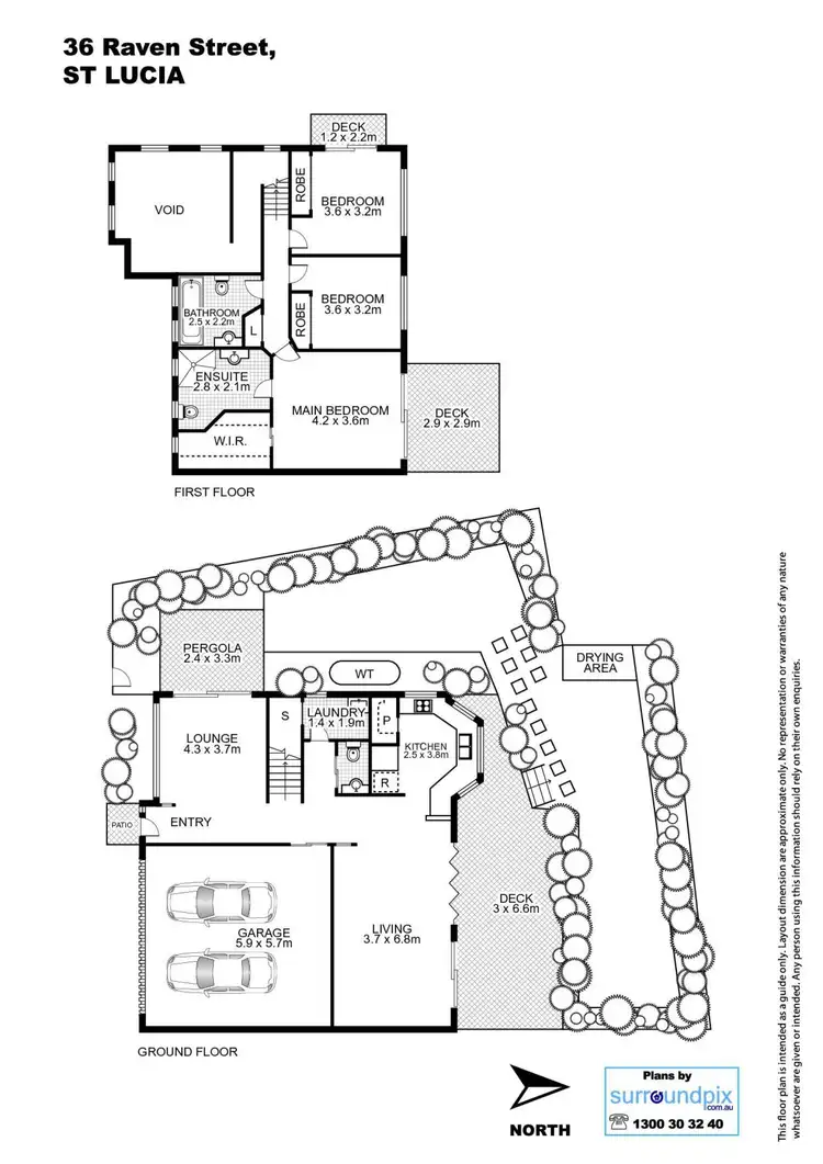 Floorplan of Homely house listing, 36 Raven Street, St Lucia QLD 4067