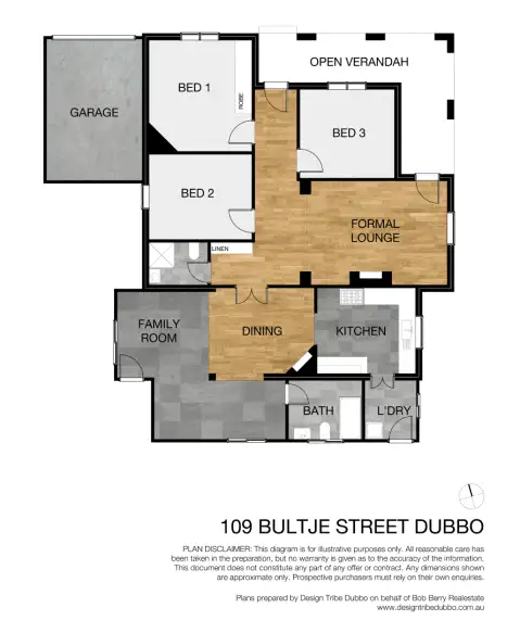 Floorplan of Homely house listing, 109 Bultje Street, Dubbo NSW 2830