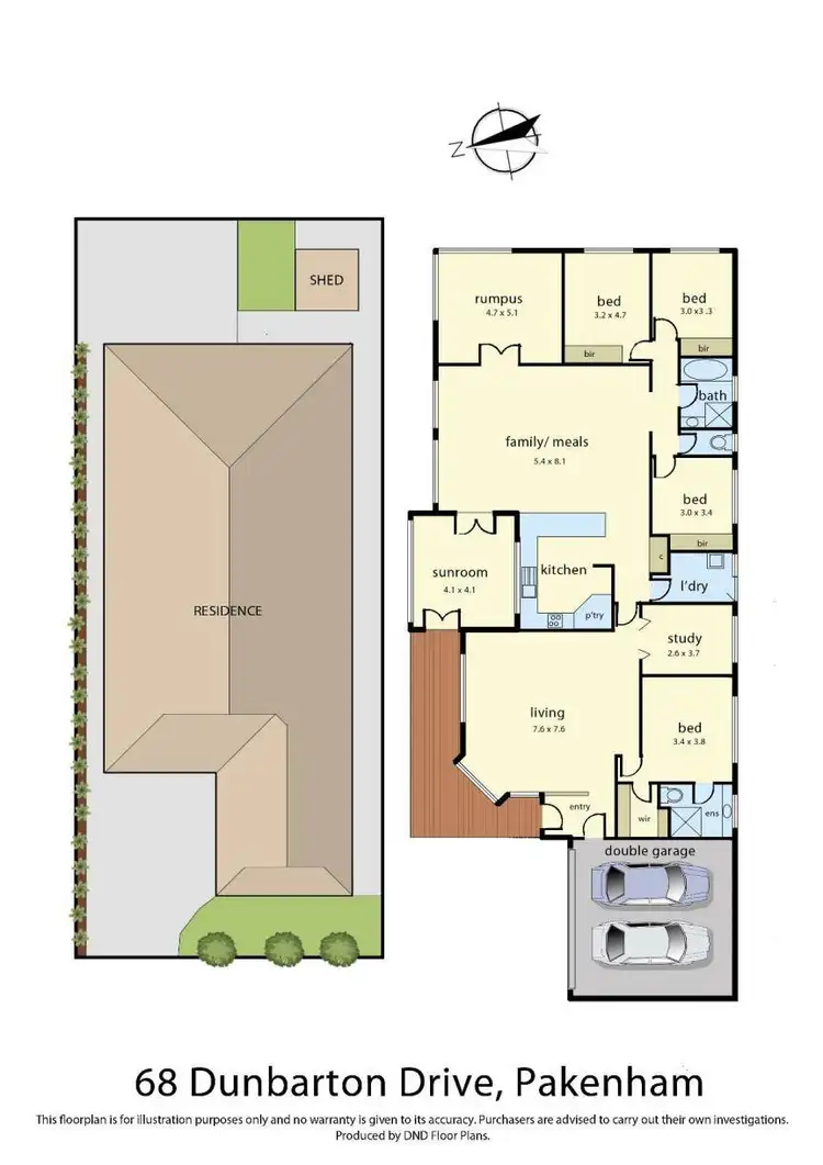 Floorplan of Homely house listing, 68 Dunbarton Drive, Pakenham VIC 3810