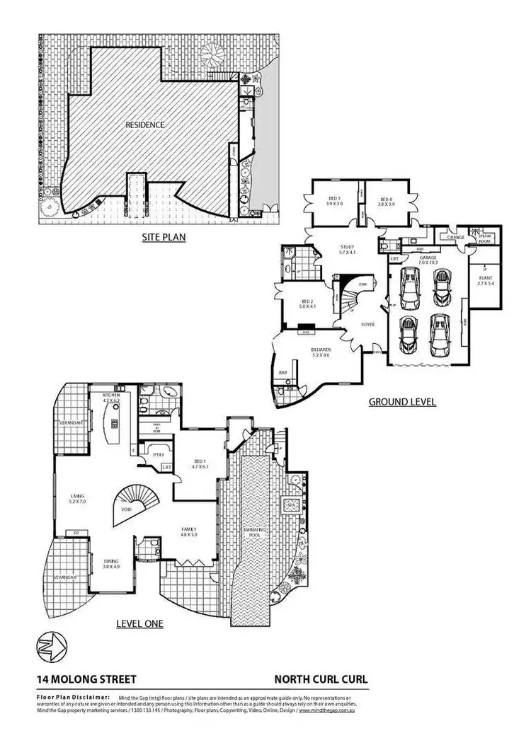 Floorplan of Homely house listing, 14 Molong Street, North Curl Curl NSW 2099