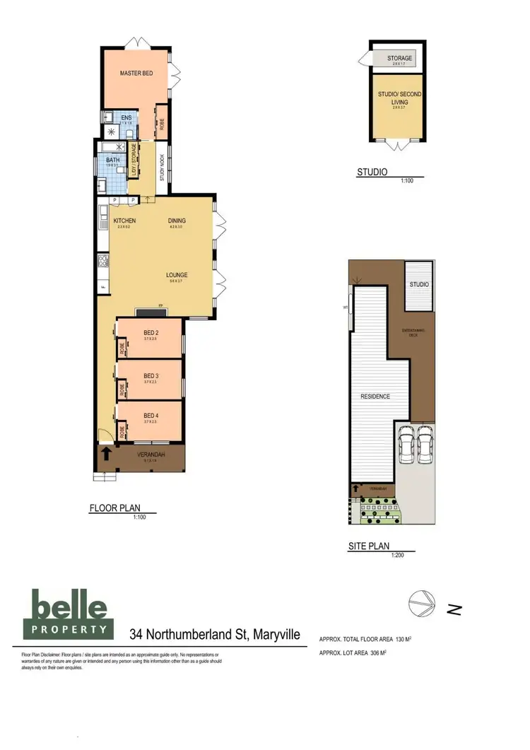 Floorplan of Homely house listing, 34 Northumberland Street, Maryville NSW 2293
