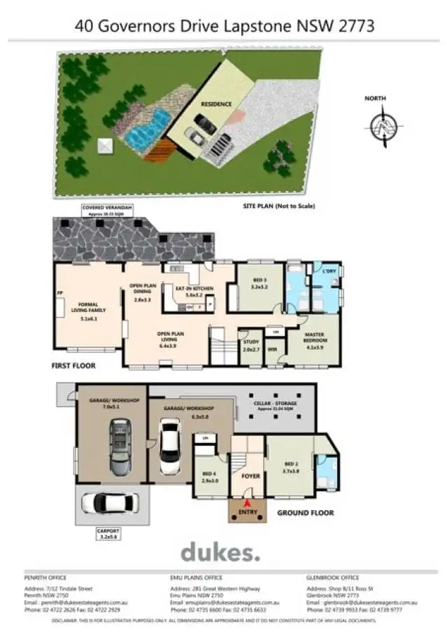 Floorplan of Homely house listing, 40 Governors Drive, Lapstone NSW 2773