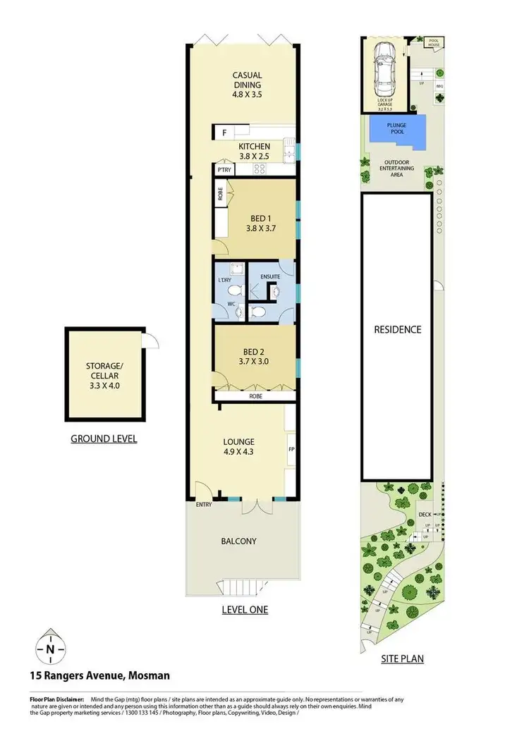 Floorplan of Homely house listing, 15 Rangers Avenue, Mosman NSW 2088