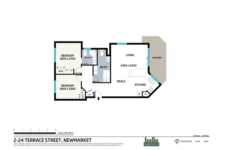 Floorplan of Homely unit listing, 2/24 Terrace Street, Newmarket QLD 4051