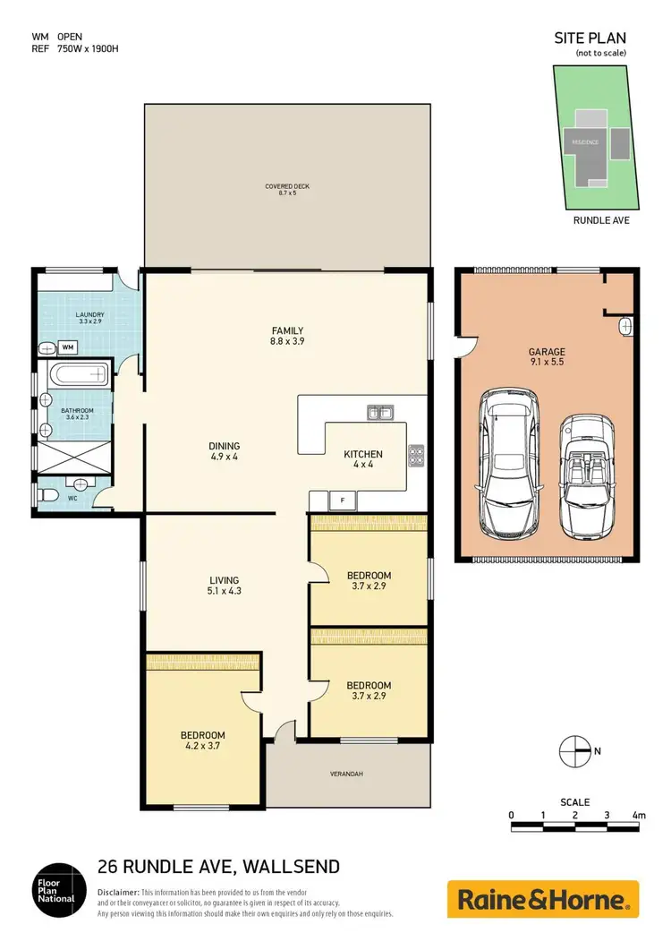 Floorplan of Homely house listing, 26 Rundle Avenue, Wallsend NSW 2287