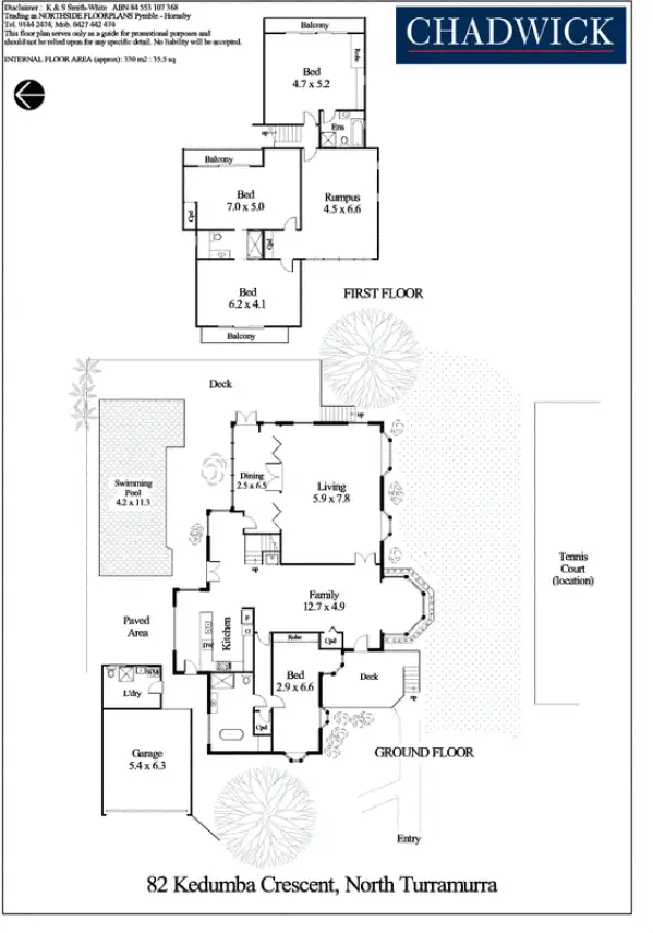 Floorplan of Homely house listing, 82 Kedumba Crescent, North Turramurra NSW 2074