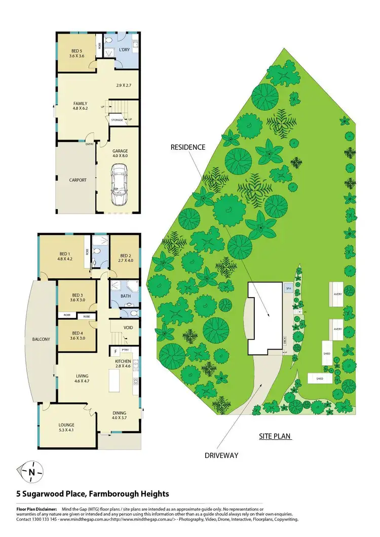 Floorplan of Homely house listing, 5 Sugarwood Place, Farmborough Heights NSW 2526