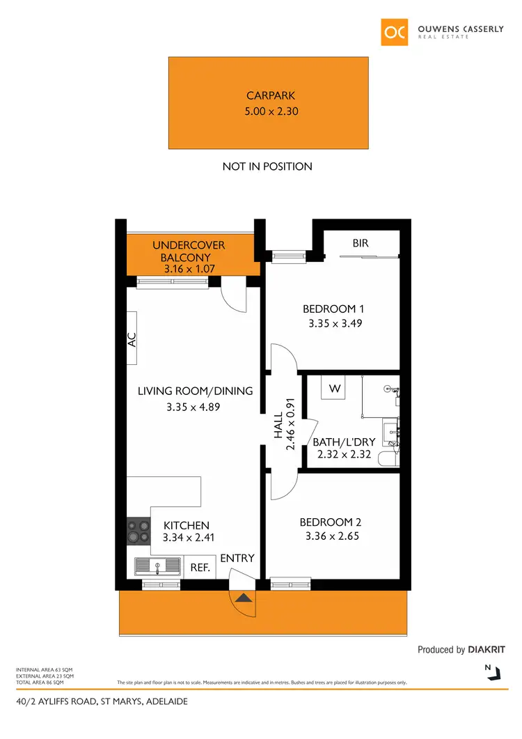 Floorplan of Homely apartment listing, 40/2 Ayliffes Road, St Marys SA 5042