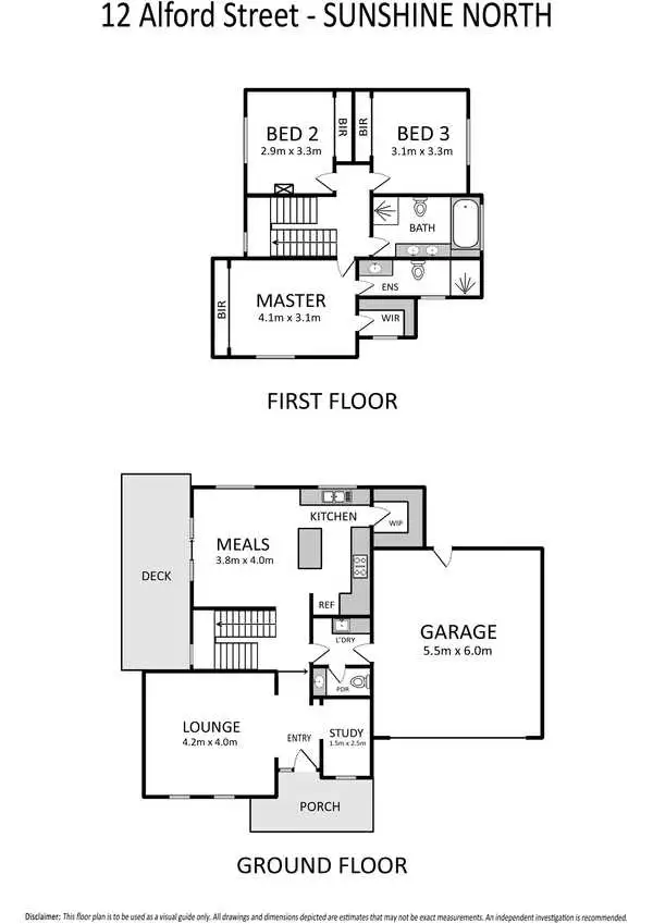 Floorplan of Homely house listing, 12 Alford Street, Sunshine North VIC 3020