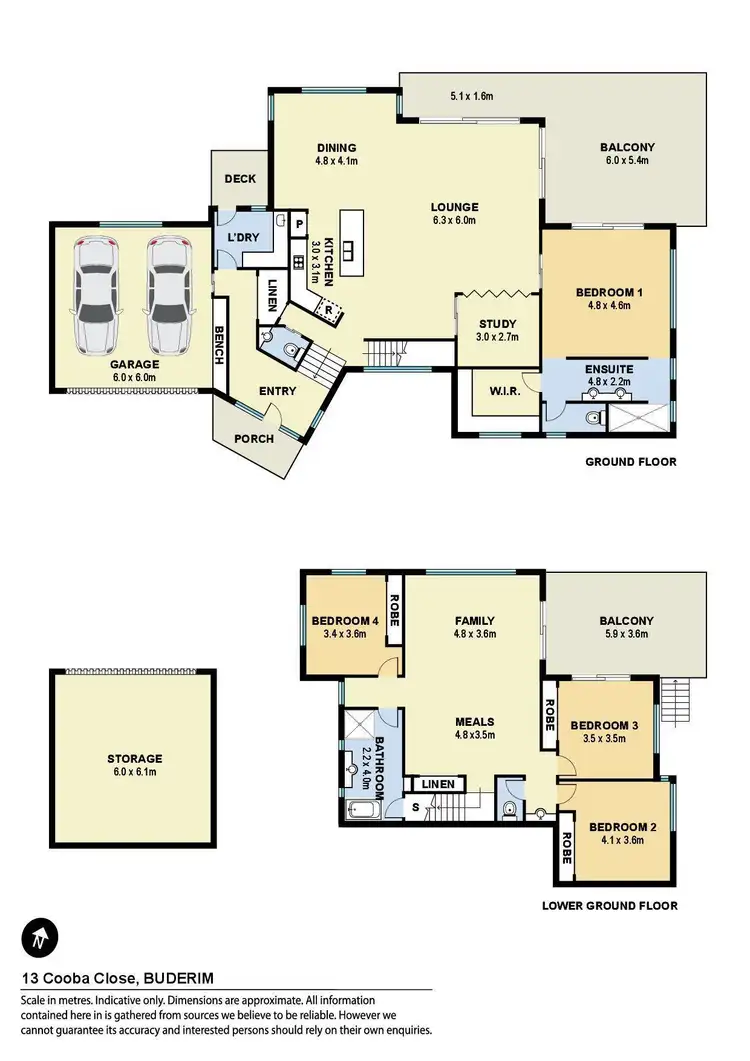 Floorplan of Homely house listing, 13 Cooba Close, Buderim QLD 4556
