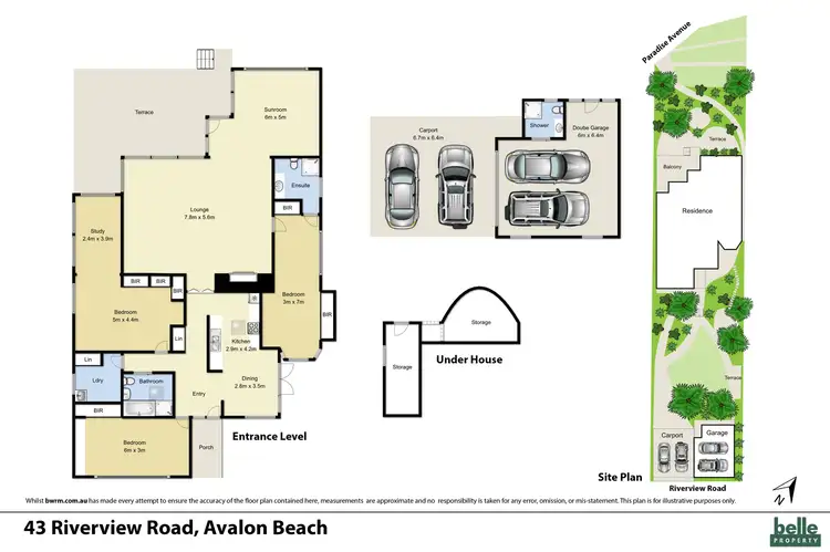 Floorplan of Homely house listing, 43 Riverview Road, Avalon Beach NSW 2107