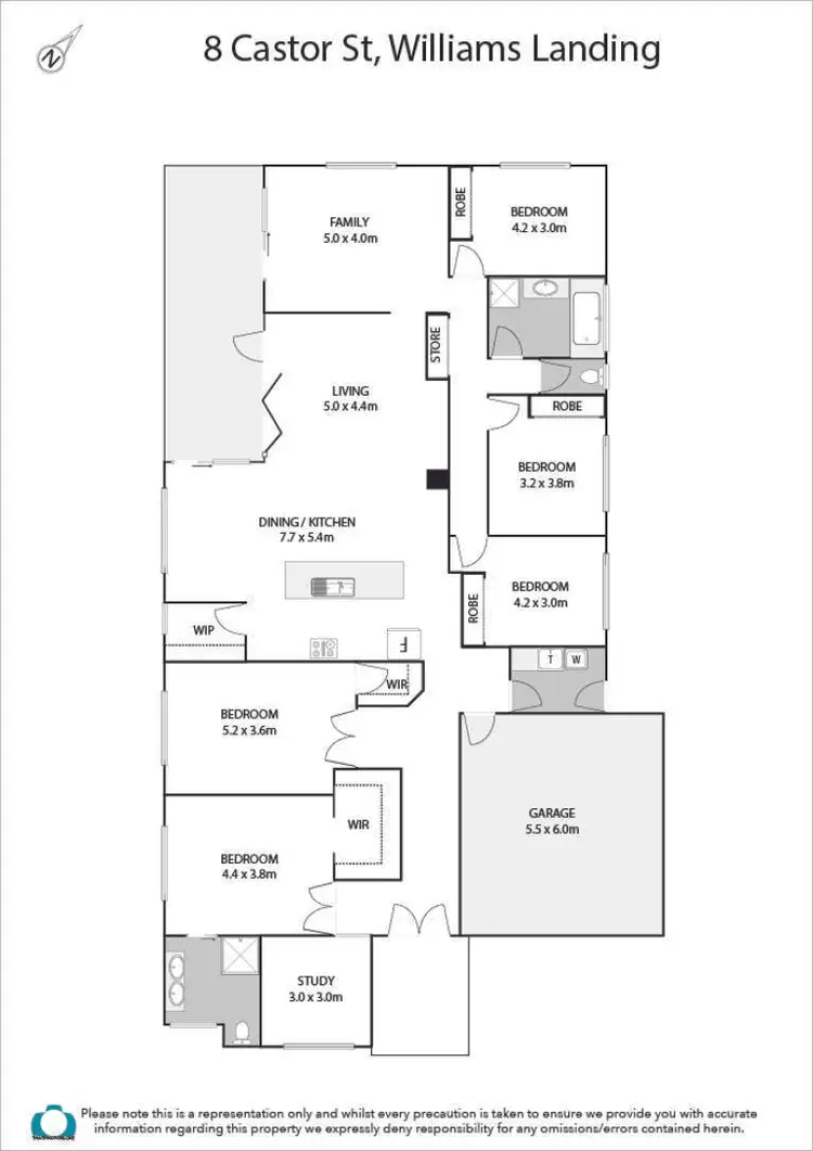 Floorplan of Homely house listing, 8 Castor Street, Williams Landing VIC 3027