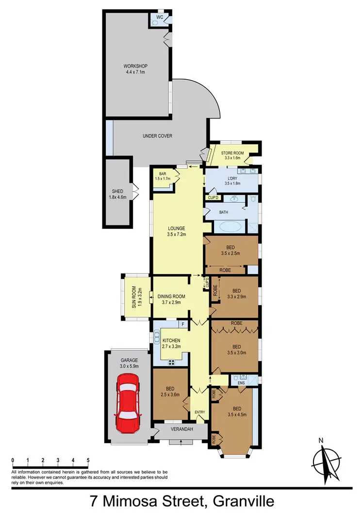 Floorplan of Homely house listing, 7 Mimosa Street, Granville NSW 2142