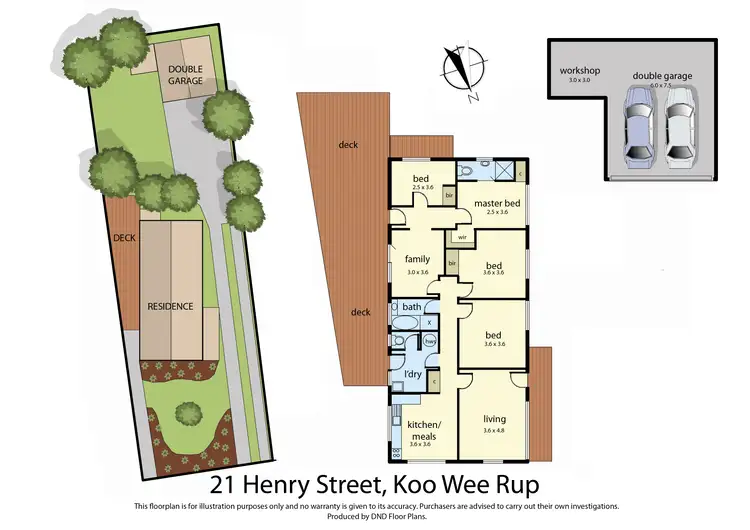 Floorplan of Homely house listing, 21 Henry Street, Koo Wee Rup VIC 3981