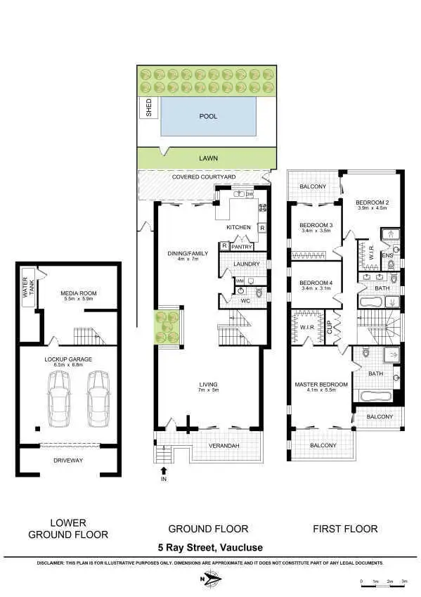 Floorplan of Homely house listing, 5 Ray Street, Vaucluse NSW 2030