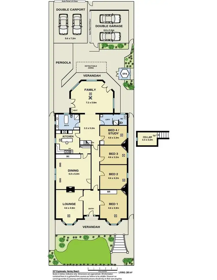 Floorplan of Homely house listing, 327 Esplanade, Henley Beach SA 5022
