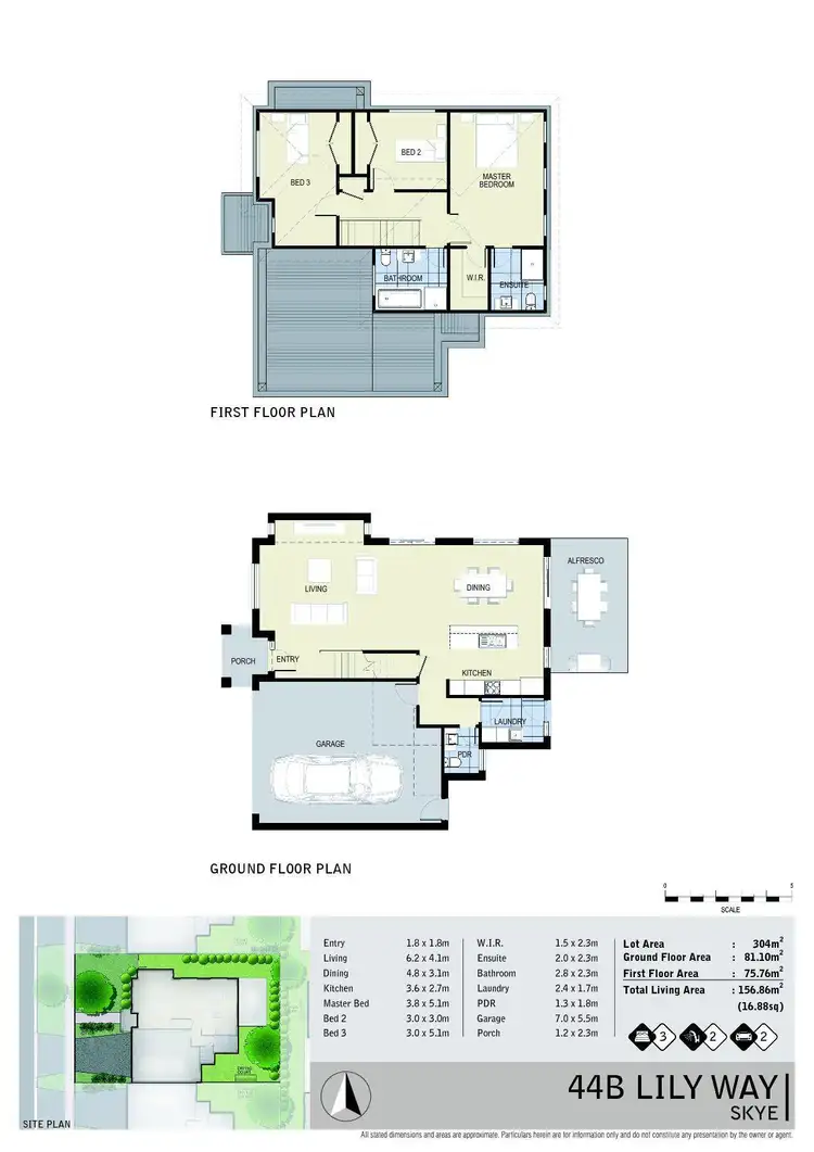 Floorplan of Homely house listing, 42 Lily Way, Skye VIC 3977