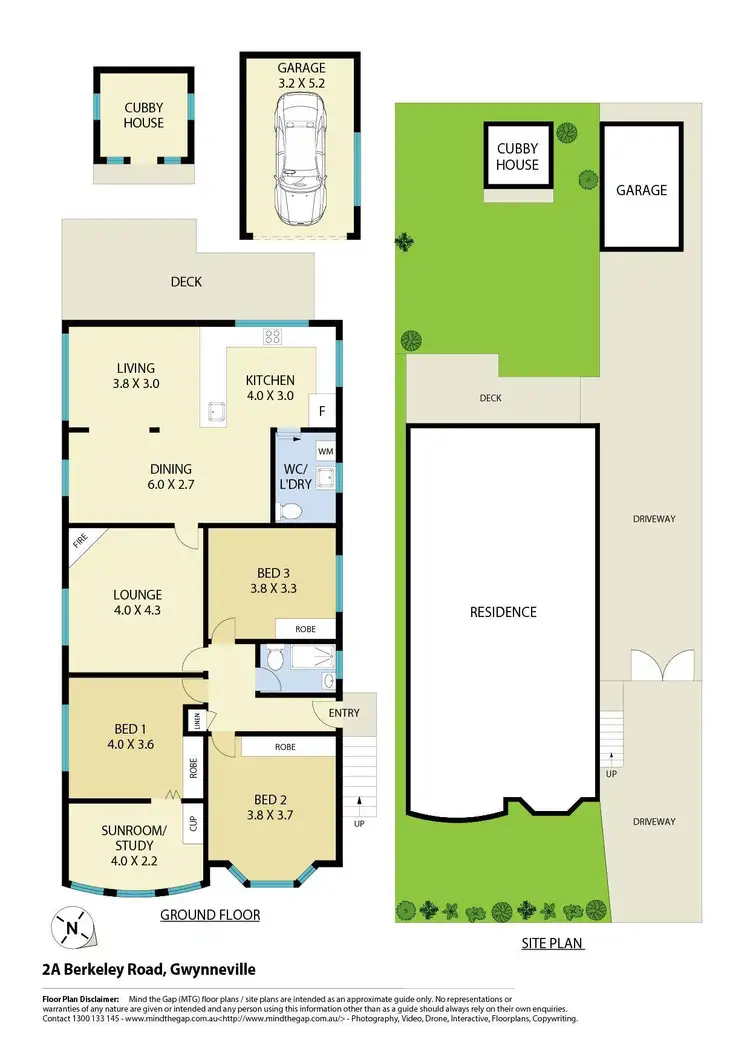 Floorplan of Homely house listing, 2A Berkeley Road, Gwynneville NSW 2500