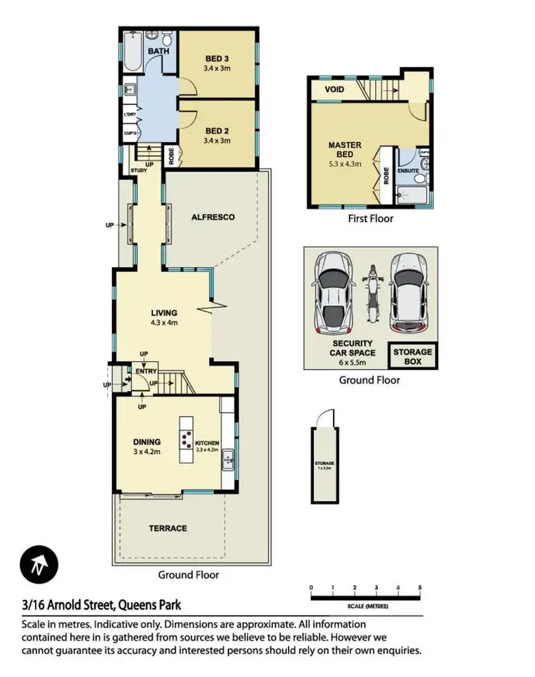 Floorplan of Homely townhouse listing, Unit 3/16 Arnold Street, Queens Park NSW 2022