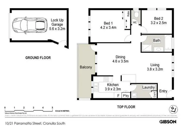 Floorplan of Homely apartment listing, 10/21 Parramatta Street, Cronulla NSW 2230
