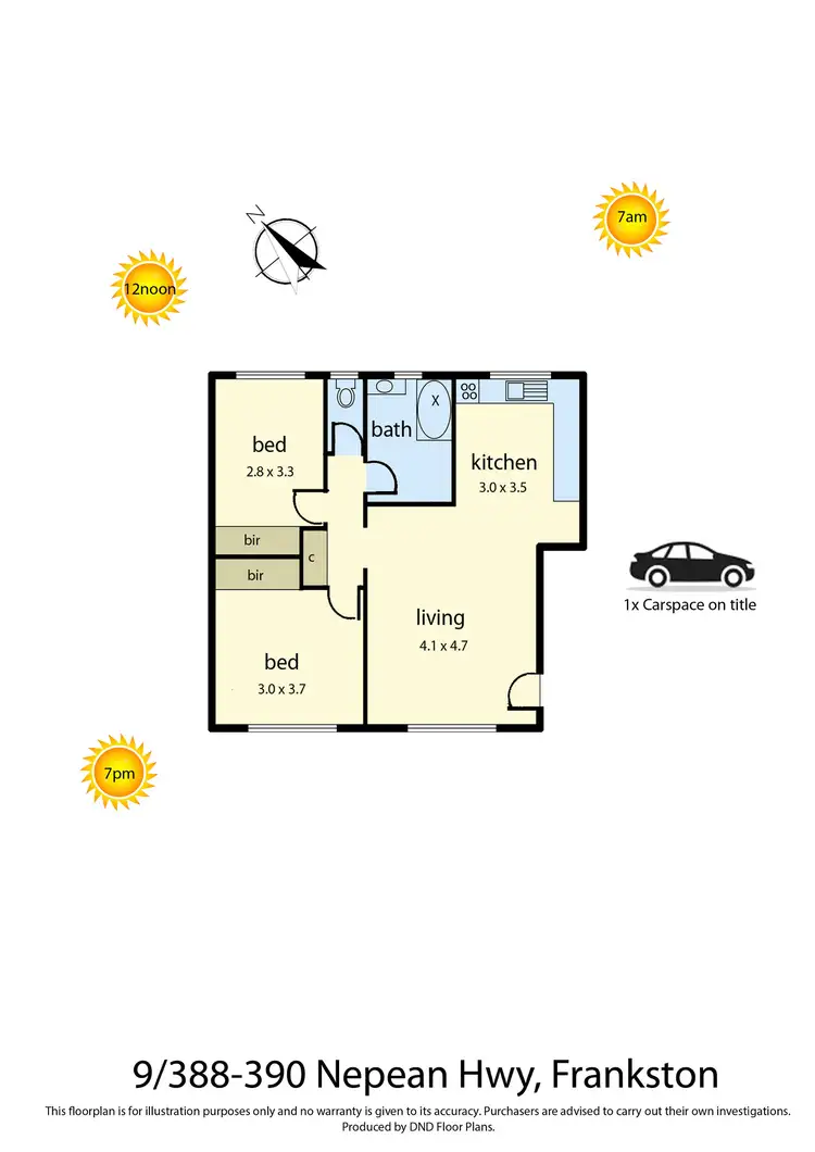 Floorplan of Homely unit listing, 9/388-390 Nepean Highway, Frankston VIC 3199