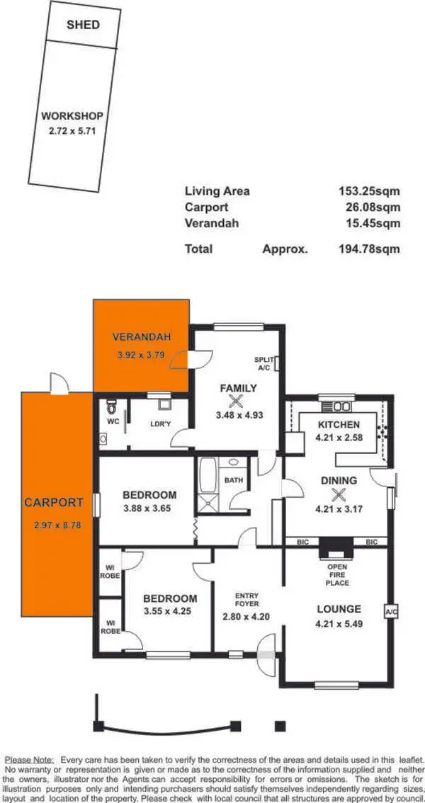 Floorplan of Homely house listing, 8 Lewis Street, Brooklyn Park SA 5032