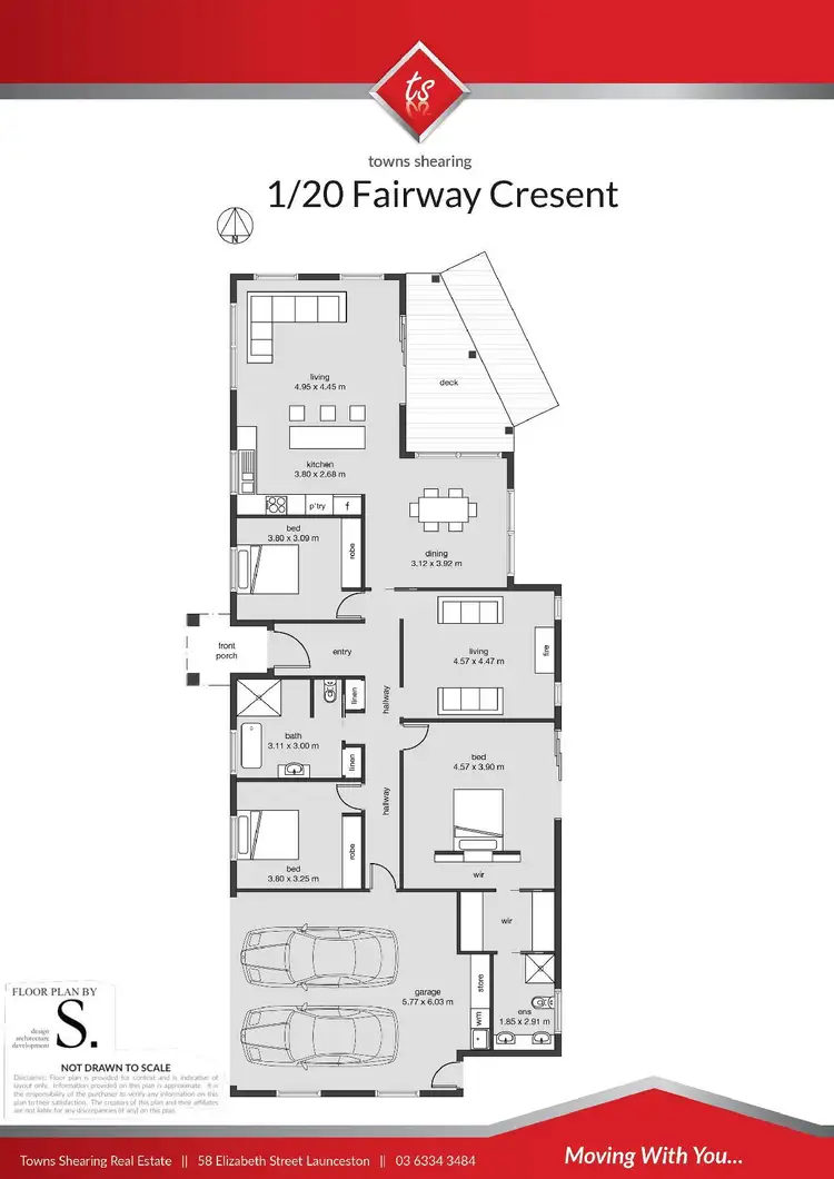 Floorplan of Homely house listing, 1/20 Fairway Crescent, Riverside TAS 7250