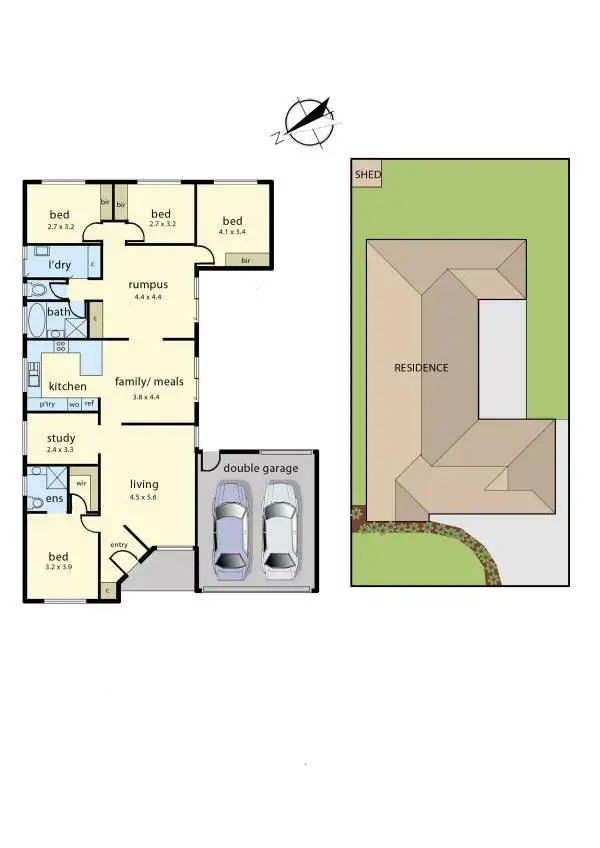 Floorplan of Homely house listing, 45 Greendale Boulevard, Pakenham VIC 3810