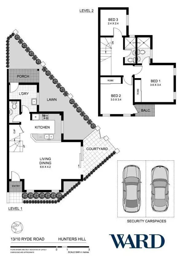 Floorplan of Homely townhouse listing, 13/10 Ryde Road, Hunters Hill NSW 2110